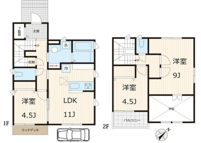 【間取り】 | 入間町貸家