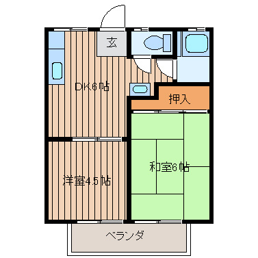 【間取り】 | 福山ハイツ