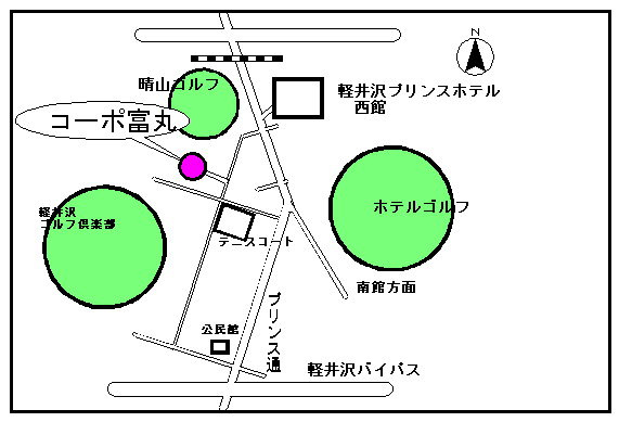 わんことリゾートさんぽの地図