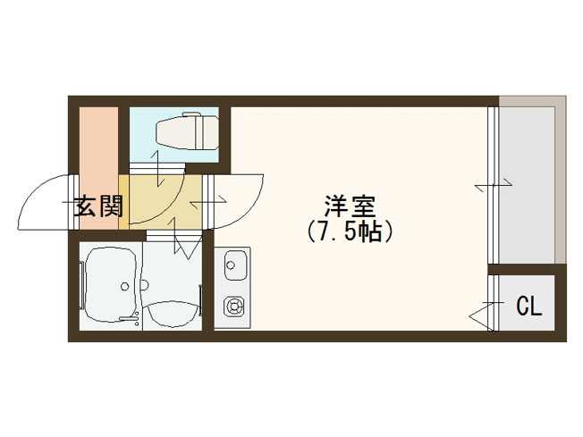 【間取り】 | パレス天下茶屋