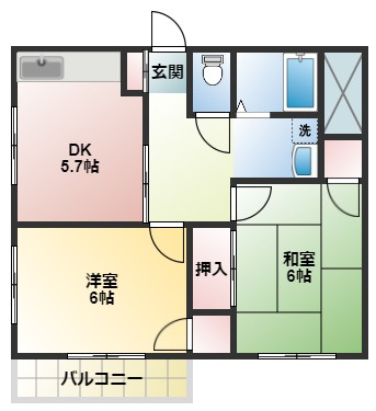 ハートピア小林の間取り