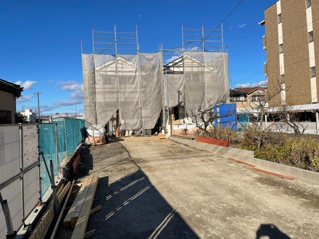 守山区瀬古小学校前　全2棟　1号棟＜仲介手数料無料＞瀬古小・守山西中　新築一戸建ての外観|〈内覧予約キャンペーン実施中！〉マックスバリュde住まい相談までご連絡下さい。