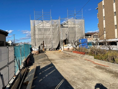 【外観】 | 守山区瀬古小学校前　全2棟　1号棟＜仲介手数料無料＞瀬古小・守山西中　新築一戸建て | 〈内覧予約キャンペーン実施中！〉マックスバリュde住まい相談までご連絡下さい。