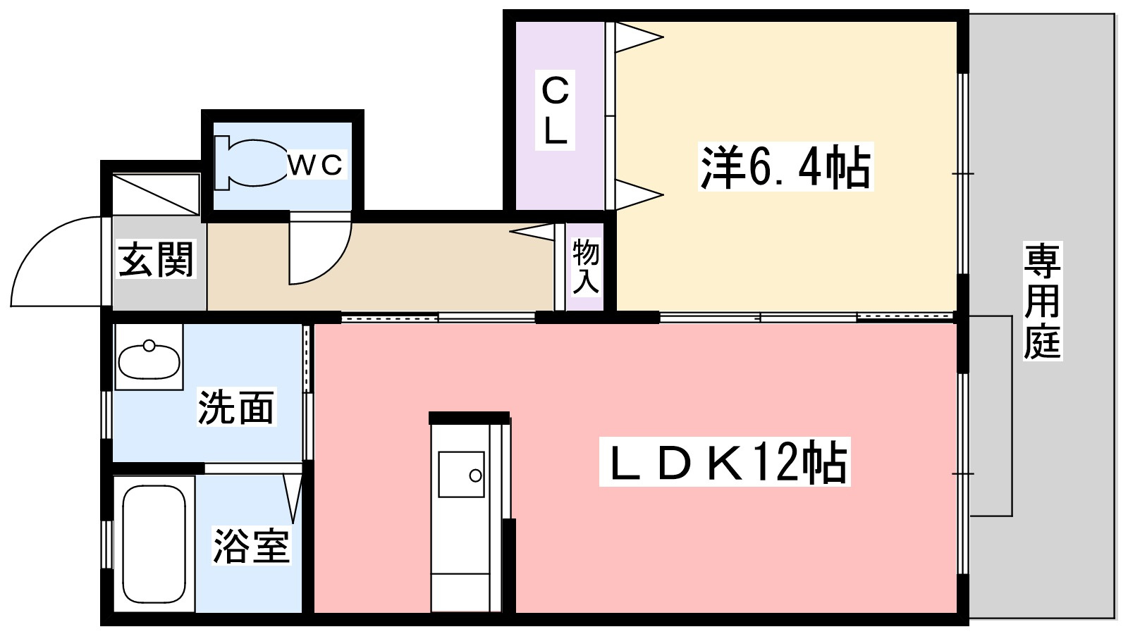 キャッスル　ヴィラの間取り