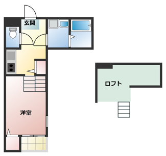 【間取り】 | スリジェ桜山 | 略図の為、現状優先