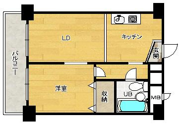 【間取り】 | コープ野村A棟