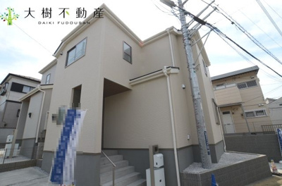 【外観】 | 海老名市国分寺台3丁目 新築戸建て　全２棟　【仲介手数料無料】 | 建物完成しました♪　内見可能です【仲介手数料無料でご紹介可能です】大樹不動産
