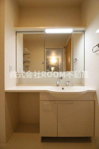 ラ・ヴェスタⅡの洗面所|広い洗面スペース