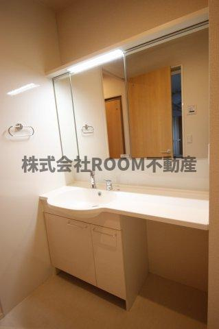 ラ・ヴェスタⅡの洗面所|広い洗面スペース