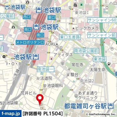 【地図】 | 日神パレステージ南池袋