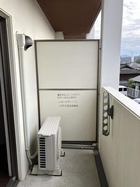 モントーレヒルズ東櫛原のバルコニー
