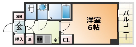レジュールアッシュ神戸ハーバーランドの間取り