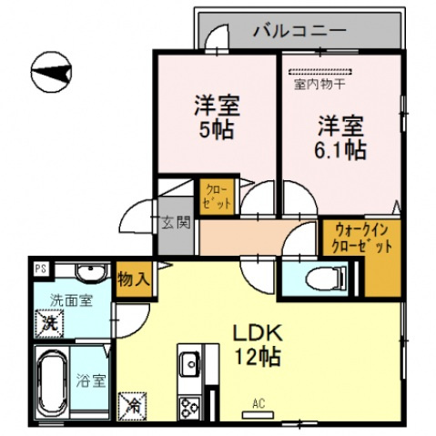 サニーコート横沼の間取り