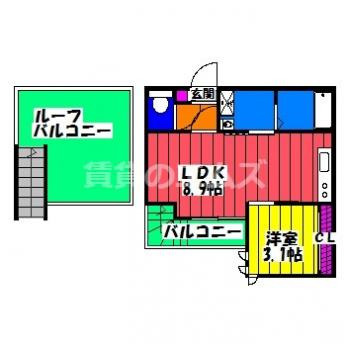 【間取り】 | ＧＲＡＮＤＴＩＣ陽葵 | ＧＲＡＮＤＴＩＣ陽葵の間取り