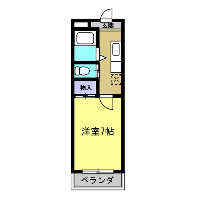 フレンドハウスカワイの間取り
