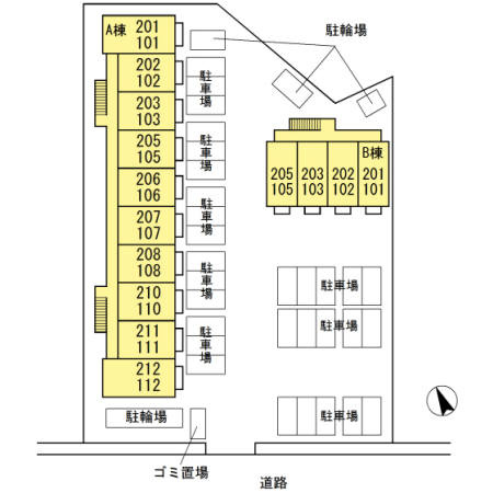 【駐車場】 | アルディーラ伊倉　A棟