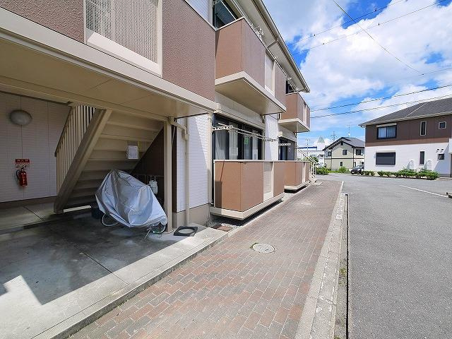 ソレーユAのエントランス