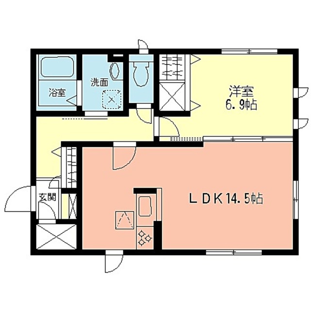 コアロードAの間取り