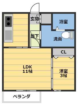 モナリエ栄の間取り