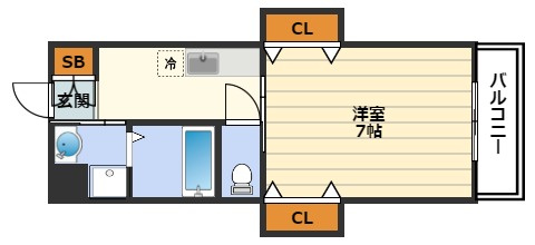 ラフィーネ南森町の間取り