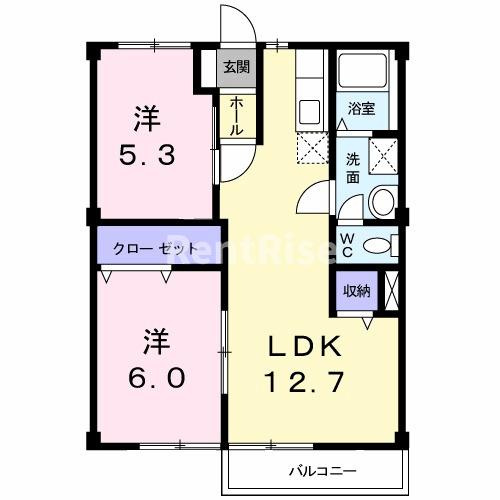 ニューシティカズミの間取り|間取図
