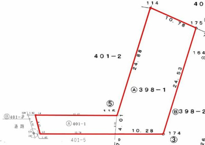 【区画図】 | 小野2丁目　売地