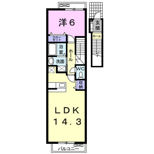 コモドアロッジオⅠの間取り