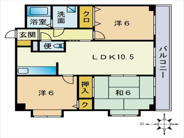【間取り】 | ボーナ長住 | 間取