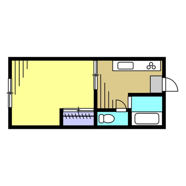 ハイツカデット　B棟の間取り