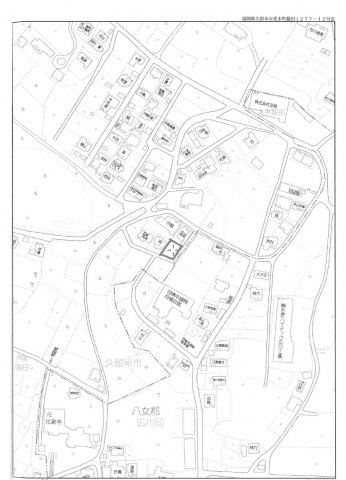 荒木町藤田の土地図