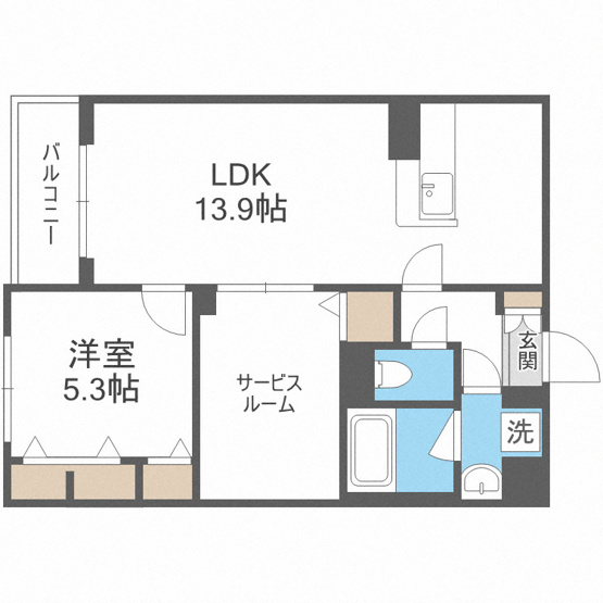 【間取り】 | Adi Ⅰ