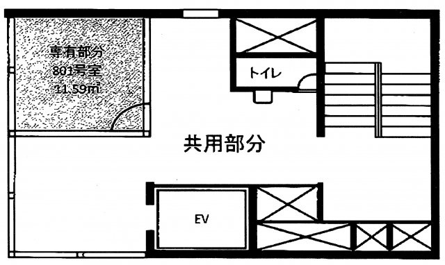 渋谷区神宮前２丁目の事務所の間取り