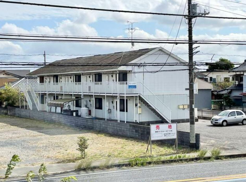 取手市宮和田のアパートの外観