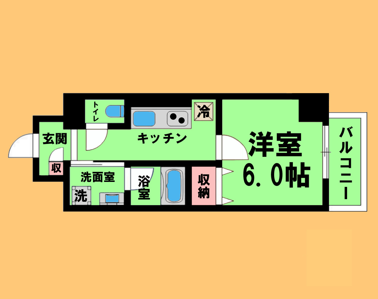 レガーロの間取り
