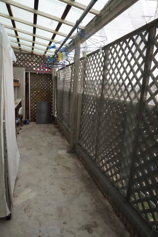 中古戸建　大東市野崎3丁目（昭和40年築）のバルコニー