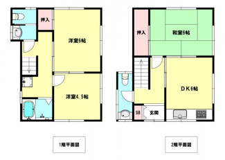 【間取り】 | 熊野町5丁目　貸家