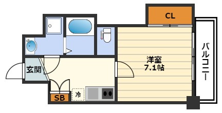 ミラージュパレス北梅田の間取り