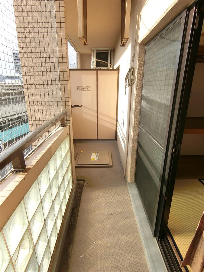 エスポワール六ツ門のバルコニー|陽当たり良好なバルコニーです