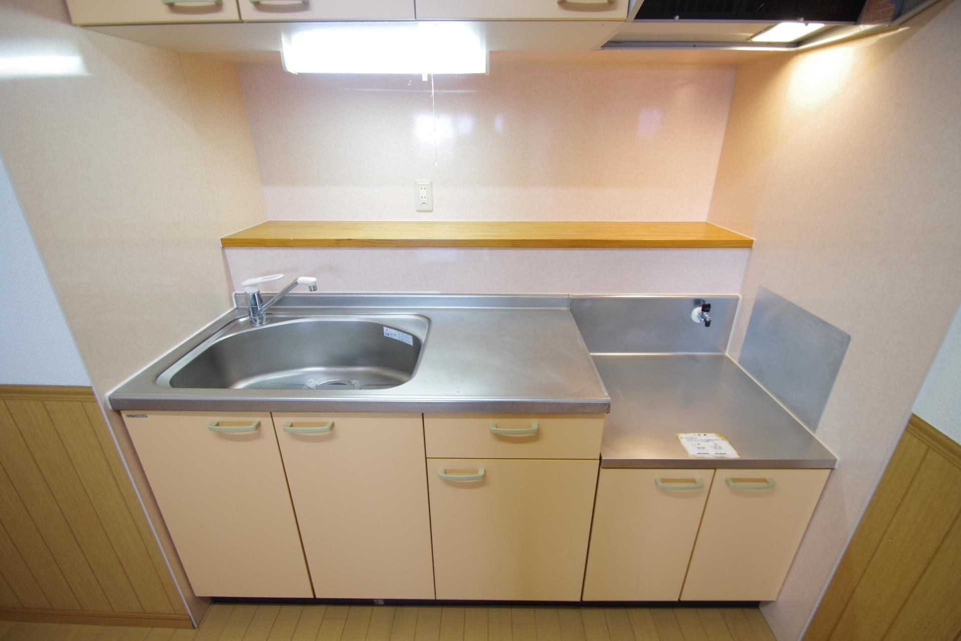 熊本市中央区本荘６丁目の賃貸マンションのキッチン