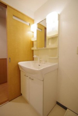 熊本市中央区本荘６丁目の賃貸マンションの独立洗面台