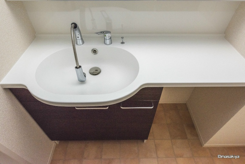 ラ・ヴェリテの洗面所|洗面・脱衣　シャンプードレッサー付き。