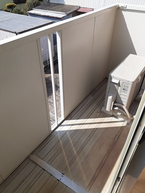 カーサエスタ弐番館のバルコニー