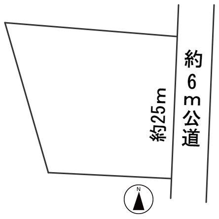 ５７８６３　岐阜市日野北土地の区画図