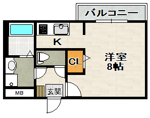 AILE宝塚Ⅲ（エールタカラヅカ３）の間取り