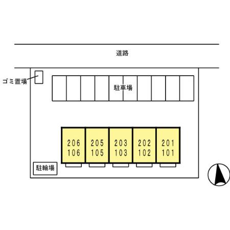 オリーヴァ東合川の区画図