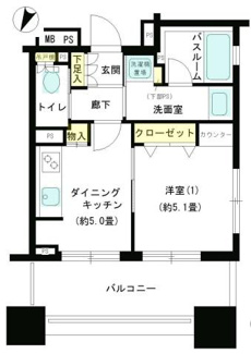 【間取り】 | パークキューブ市ヶ谷