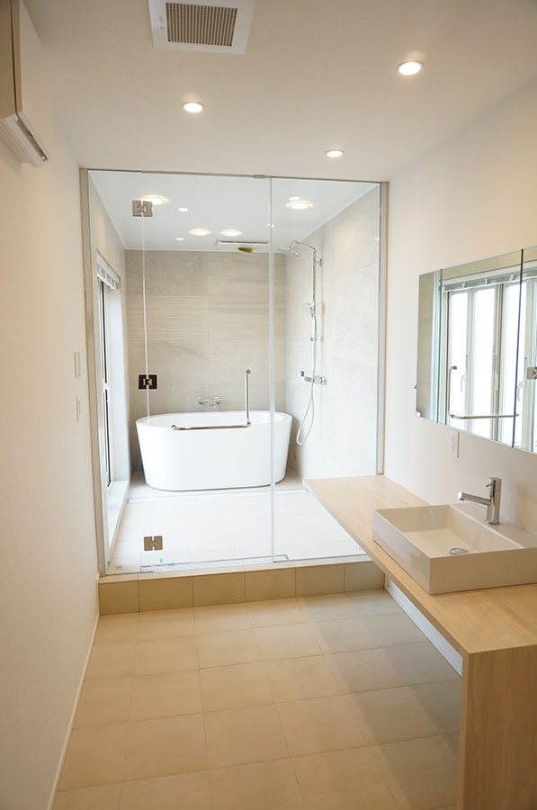 【ガレージハウス】木更津 THE Resortの洗面所