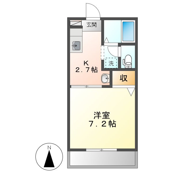 コーポアリメントの間取り