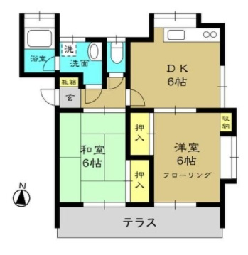 【間取り】 |  クレール春日