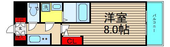 S-RESIDENCE堺市駅前の間取り